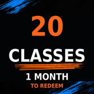 20 classes - 1 month