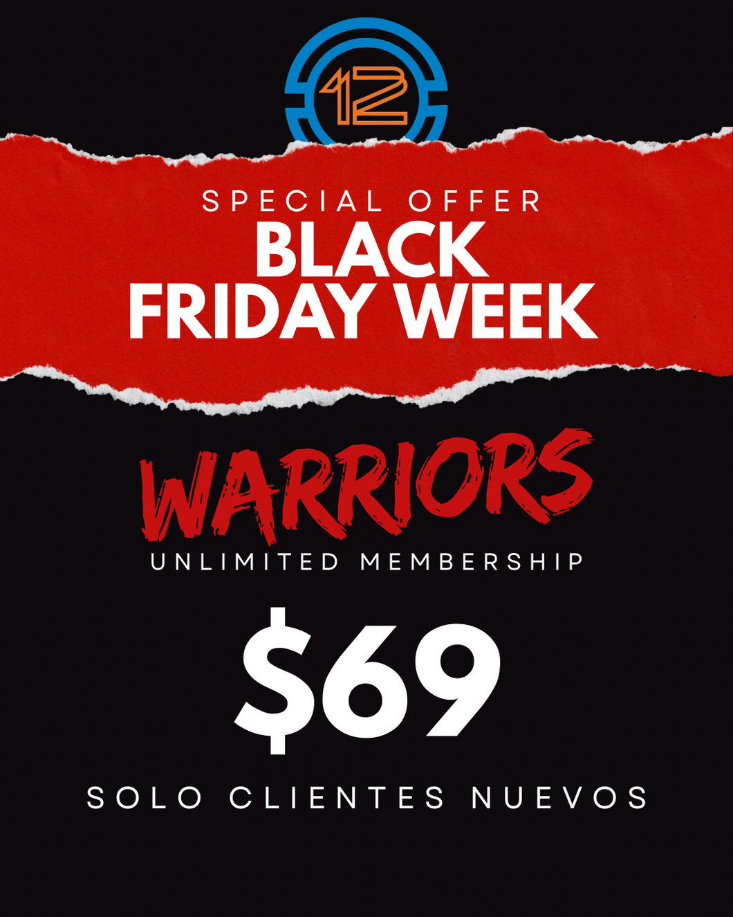 WARRIORS MEMBERSHIP (BLACK FRIDAY WEEK)